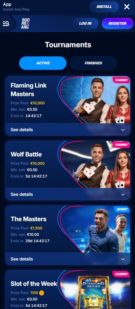 Boomerang App auf dem Android Startbildschirm hinzufügen